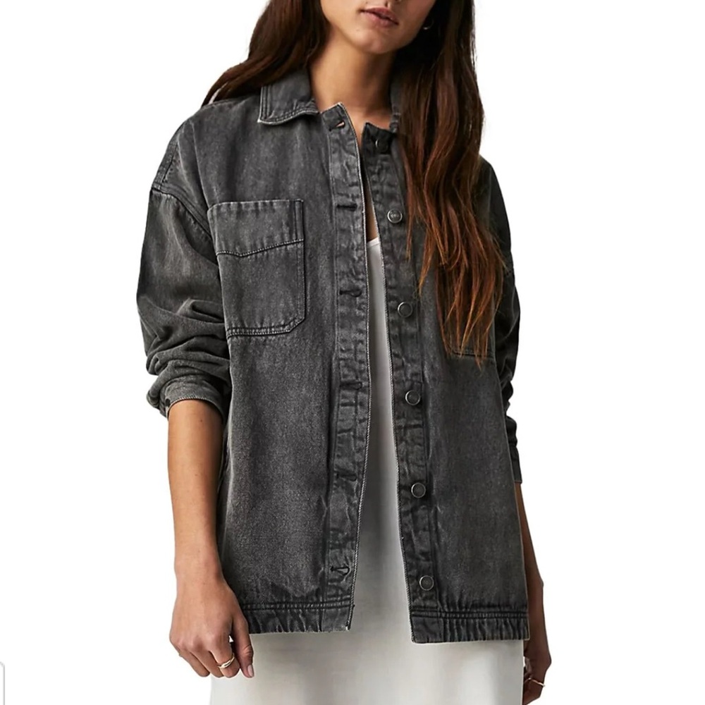 We the Free denim jacket or shirt, button down - size M